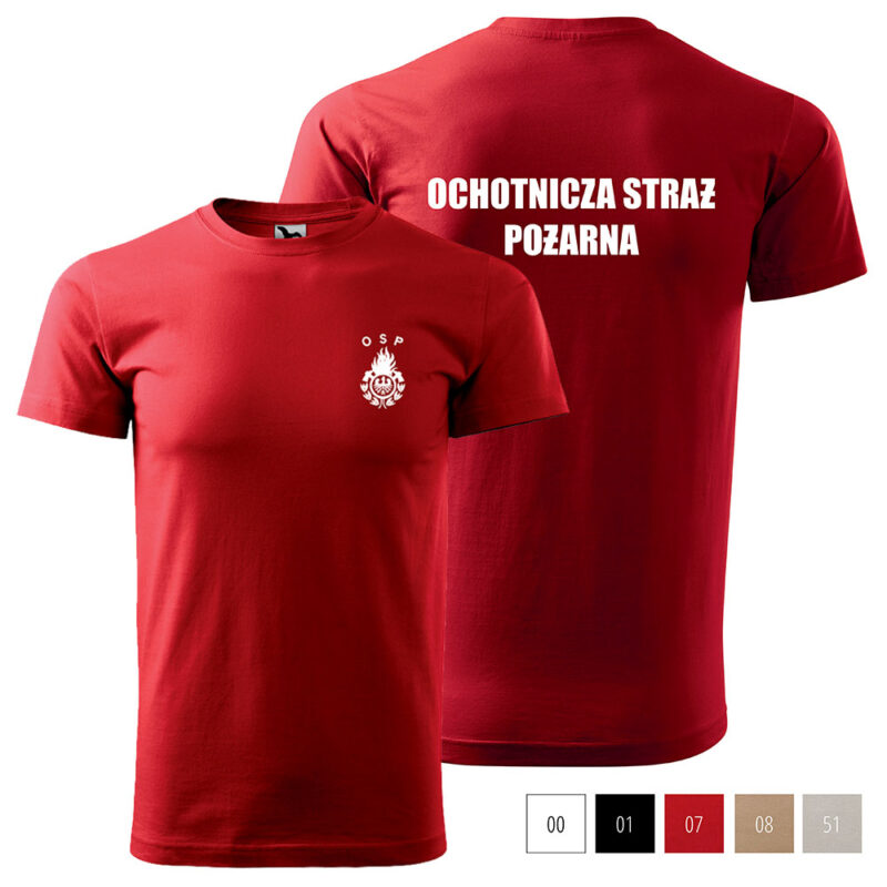 Men's T-shirt 160g VOLUNTEER FIRE BRIGADE / PSP / MDP OGNIK VOLUNTEER FIRE BRIGADE + Your Logo / Coat of Arms