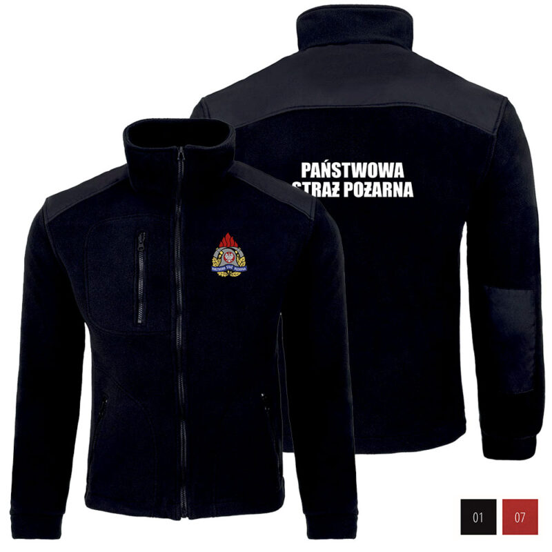 Fleece Sweatshirt OSP / PSP / MDP STATE FIRE SERVICE + Your Logo / Coat of Arms 340g