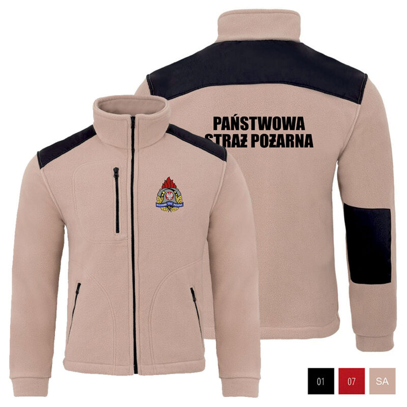 Fleece Sweatshirt OSP / PSP / MDP STATE FIRE SERVICE + Your Logo / Coat of Arms 340g