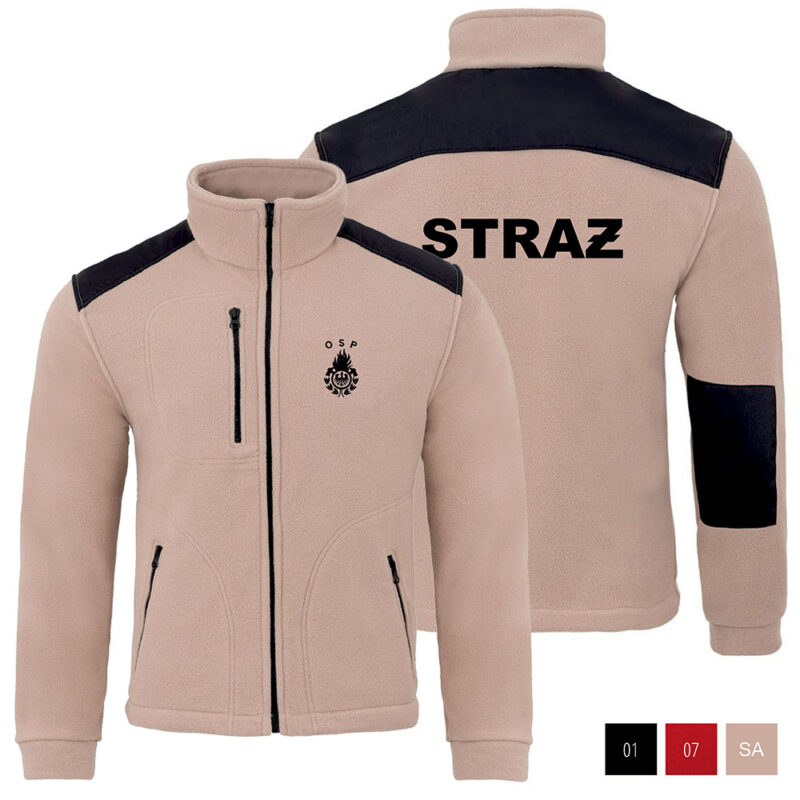 Fleece Sweatshirt OSP / PSP / MDP OGNIK VOLUNTEER FIRE BRIGADE + Your Logo / Coat of Arms 340g