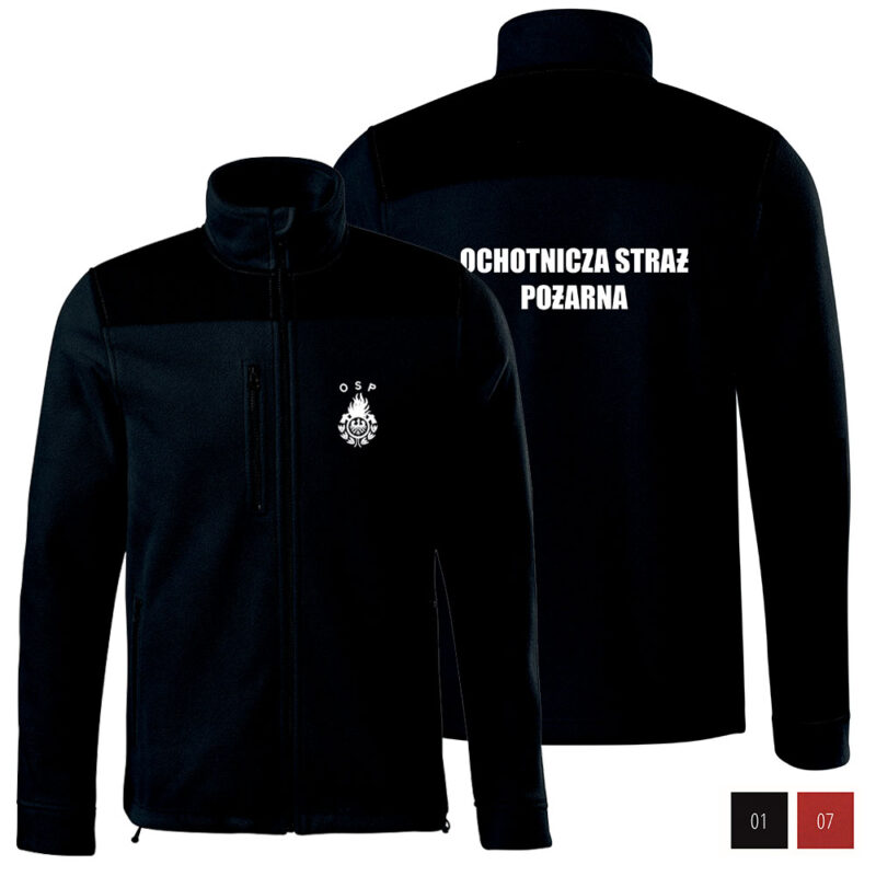 Fleece Sweatshirt OSP / PSP / MDP OGNIK VOLUNTEER FIRE BRIGADE + Your Logo / Coat of Arms 360g