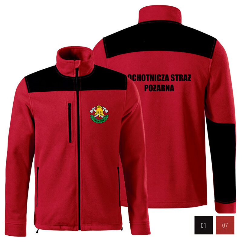 Fleece Sweatshirt STRAÅ» OSP / PSP / MDP Axes and Helmet + Your Logo / Coat of Arms 360g