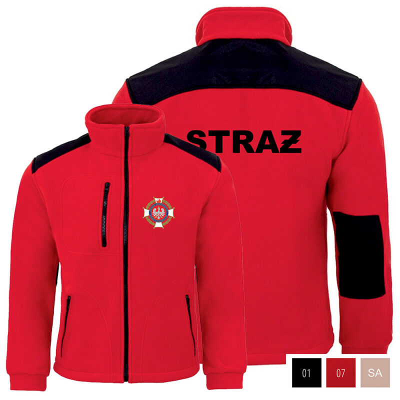 Fleece sweatshirt OSP / PSP / MDP Association of Volunteer Fire Departments + Your Logo / Coat of Arms 340g