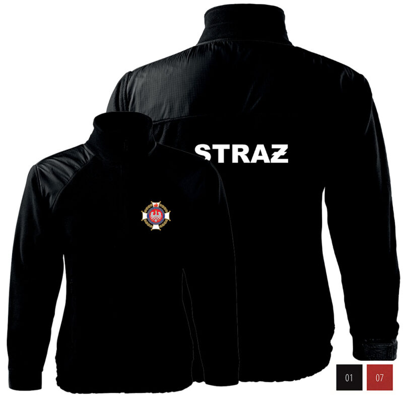 Fleece sweatshirt OSP / PSP / MDP Association of Volunteer Fire Departments + Your Logo / Coat of Arms 360g