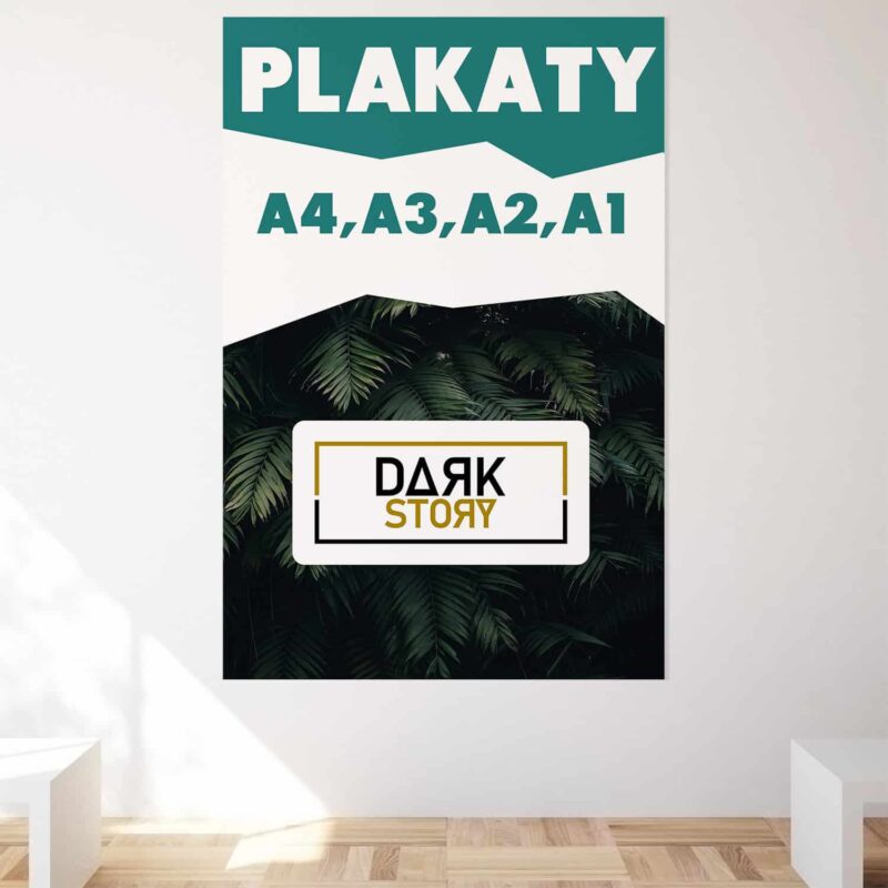 Single-sided posters printed in A4, A3, A2, A1 formats on 135g glossy chalk paper