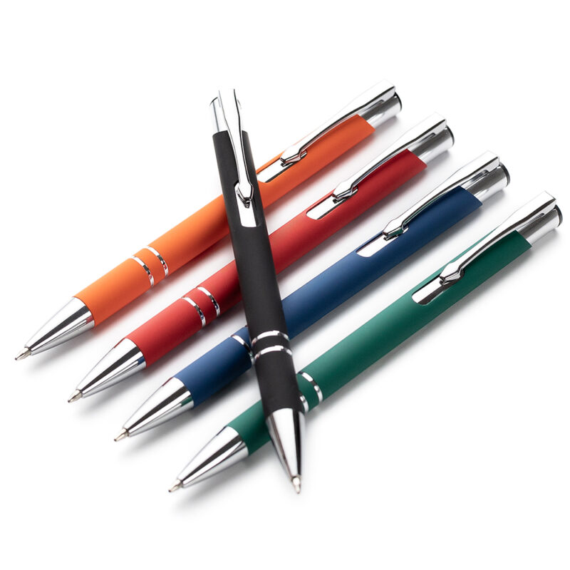 Cosmo Rubber promotional pen with your company logo engraved
