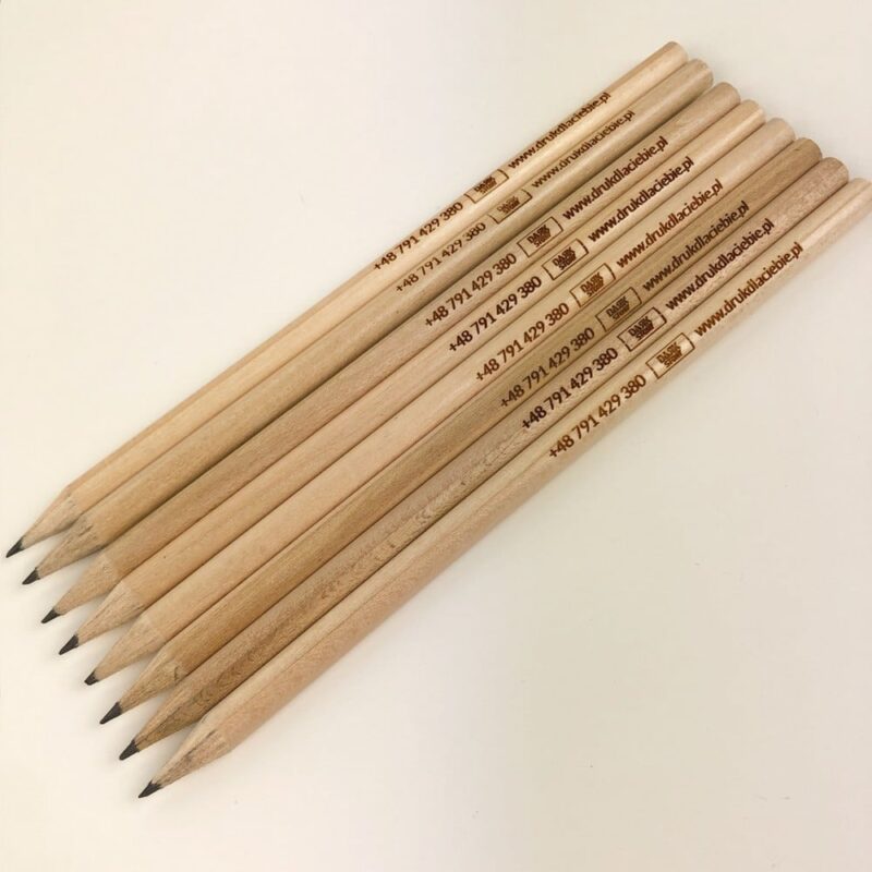 Pencil with engraving