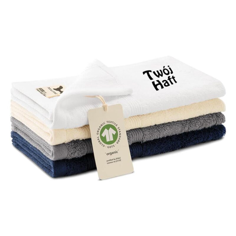 30x50 hotel hand towel made of organic cotton with your print