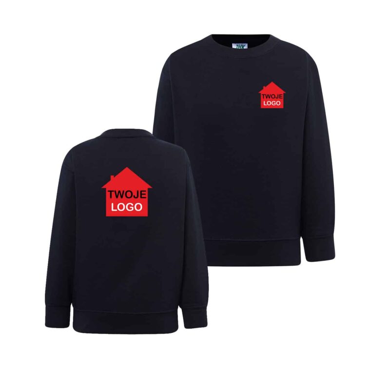 Children's and youth sweatshirt without hood JHK SWRK 290 with your print