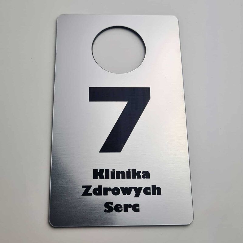 Numbers for the waiting room, cloakroom, doctor's office, dentist, laboratory, sauna, spa, hotel