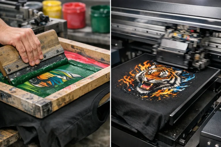 Screen Printing vs. Digital Printing — A Comparison