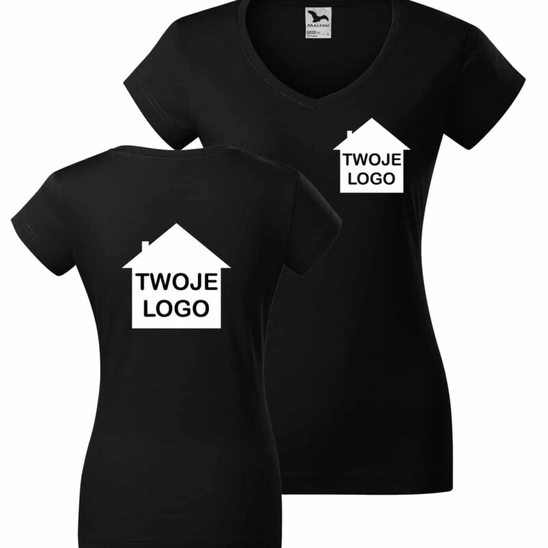SLIM FIT V-NECK Women's T-shirt 162 180g
