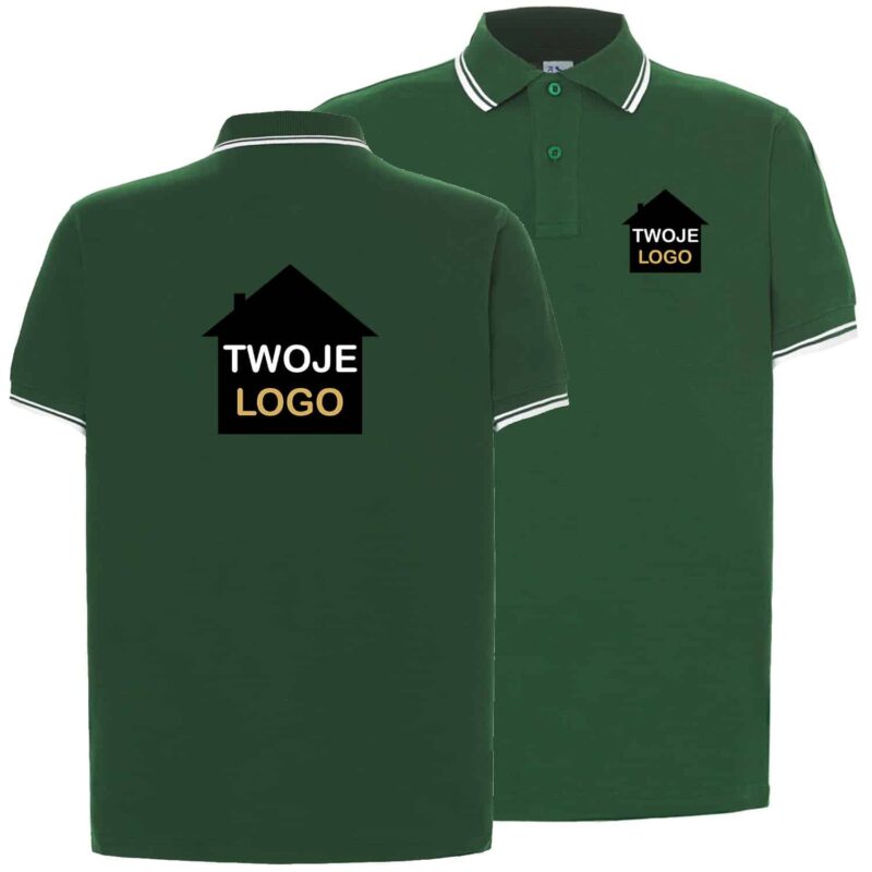 PORA 210 CONTRAST unisex men's polo shirt with your logo