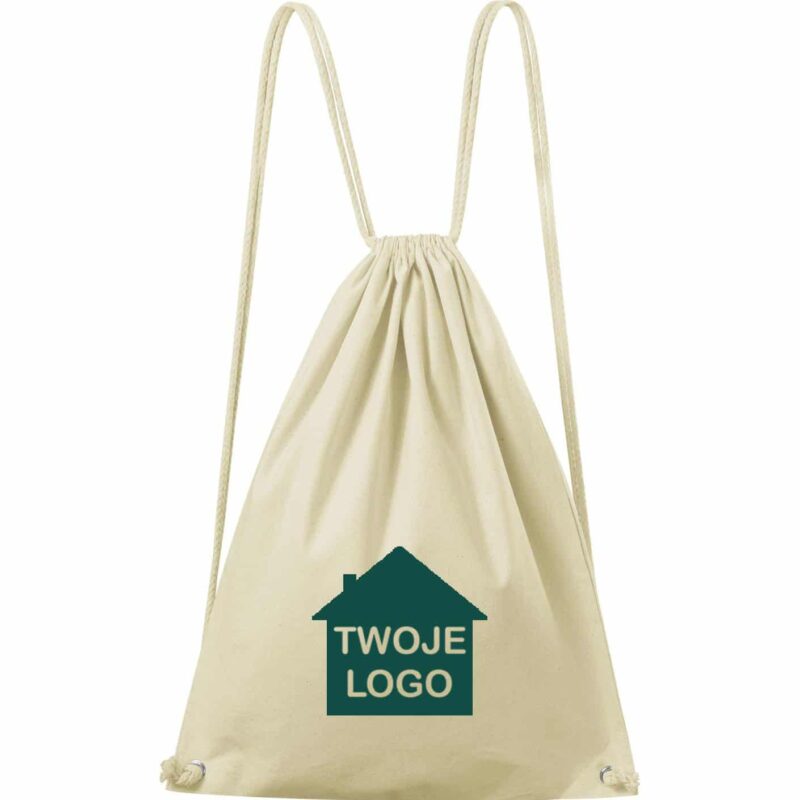 EASYGO backpack, 200g cotton bag with pocket
