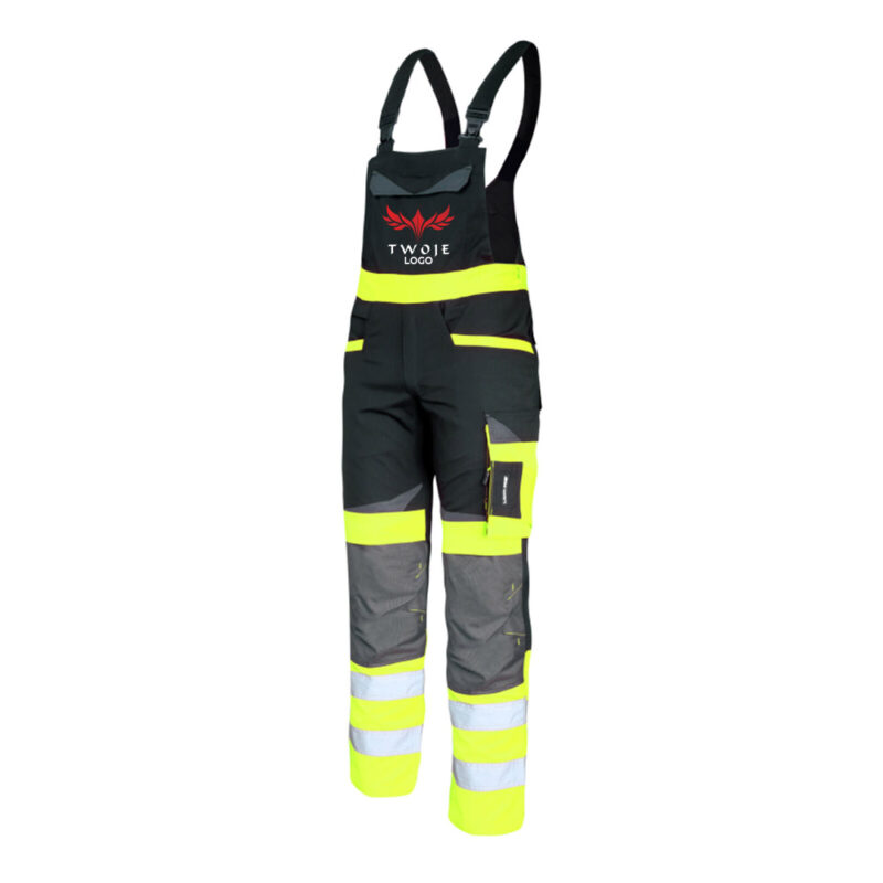 Slim Fit Lahti Pro L40610 Hi-Vis Work Dungarees with Your Print