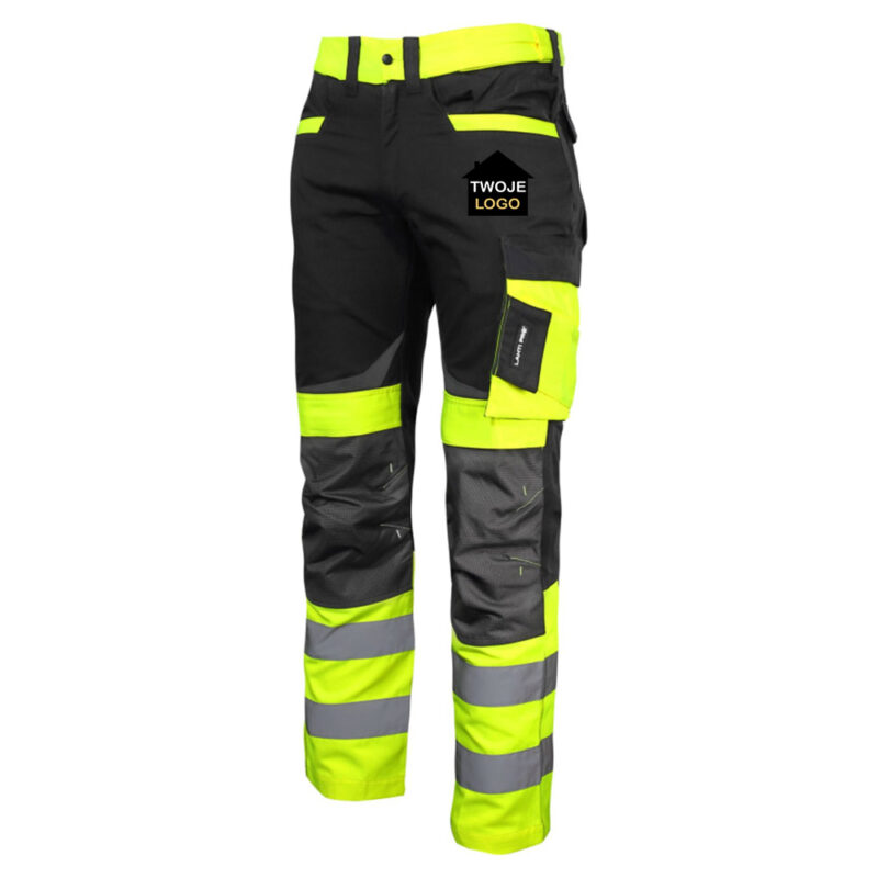 Slim Fit Lahti Pro L40511 Hi-Vis Work Trousers with Your Print