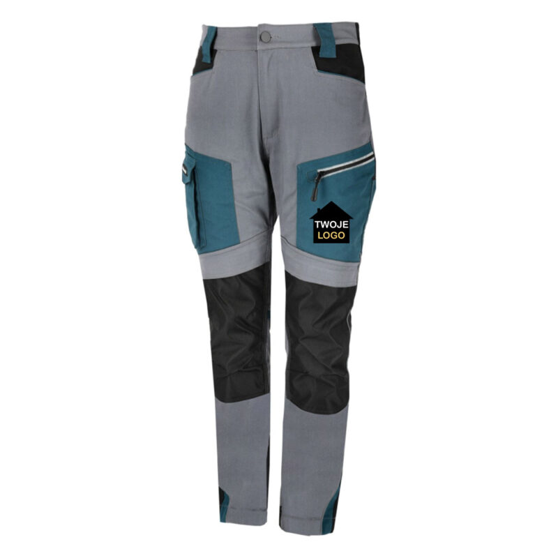 Women's slim-fit work trousers Lahti Pro L40543 with your print