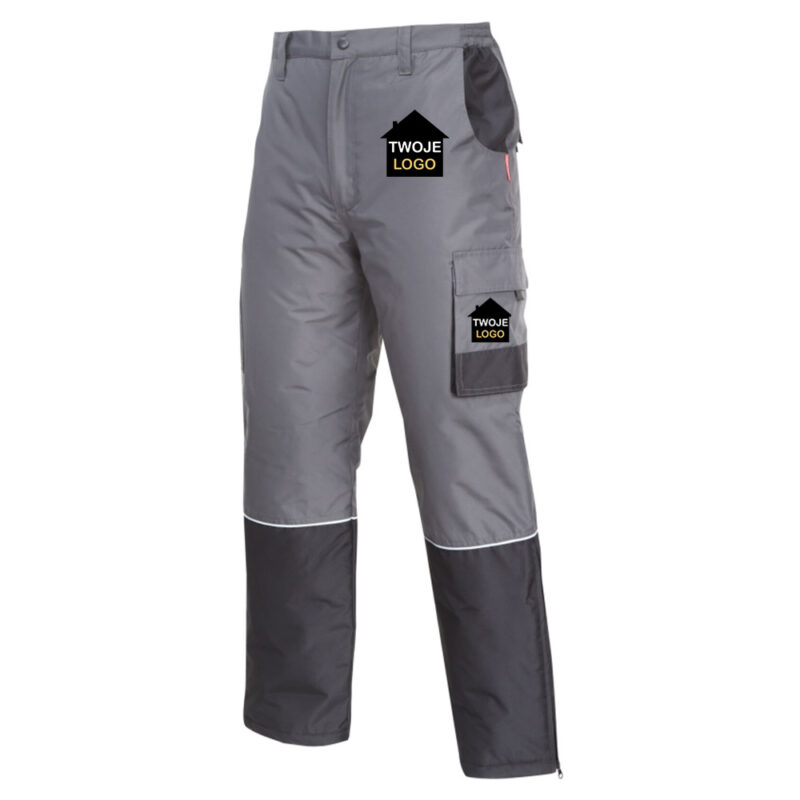 Lahti Pro L41015 insulated winter work trousers with your print