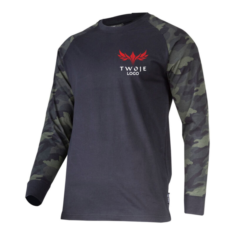 Men's long sleeve camouflage t-shirt Lahti Pro L40231 with your print