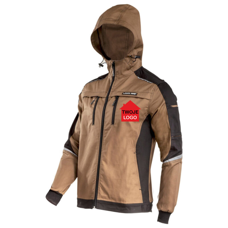 Slim-Fit Lahti Pro L40415 Hooded Protective Work Jacket/Sweatshirt with Your Print