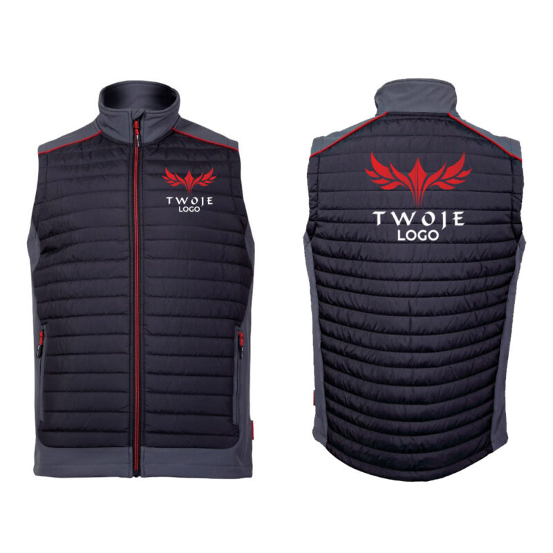 Lahti Pro L41307 men's unisex quilted vest with your print