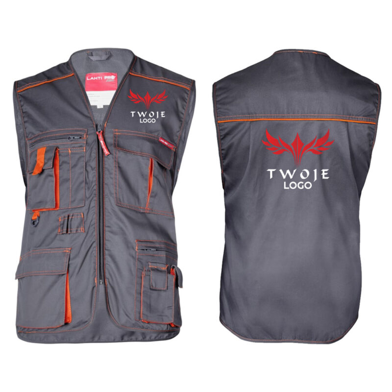 Allton men's unisex protective work vest Lahti Pro LPAK1 with your print