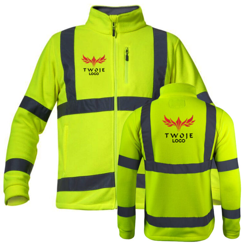 Men's reflective fleece jacket Lahti Pro L40109 with your print
