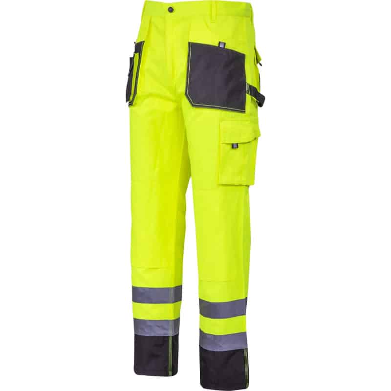 LAHTI PRO L40525 yellow high-visibility work trousers