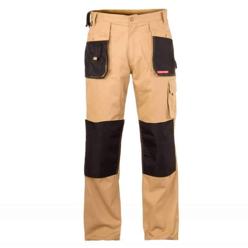 Beige LAHTI PRO L40501 protective waist-length work trousers