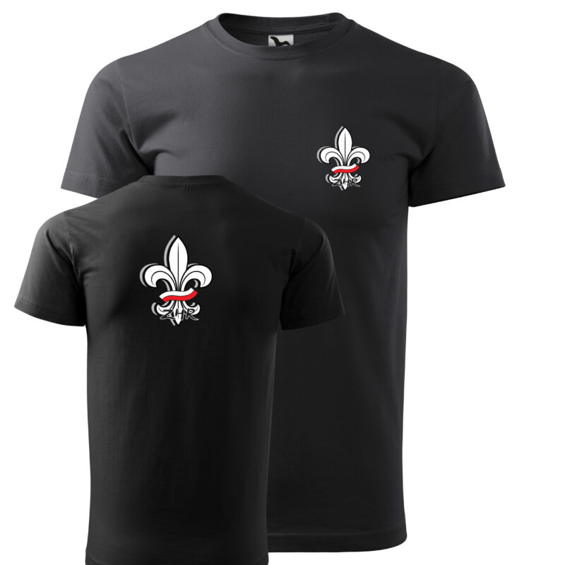 Scout T-shirt Heavy New 137 Unisex 200g Personalized T-shirt for ZHP and ZHR Scouts with a Permanent Print of Your Own Team/Squad Logo - Perfect for Camp, Hike, Rally and Scout Events - Scout Clothing on Order