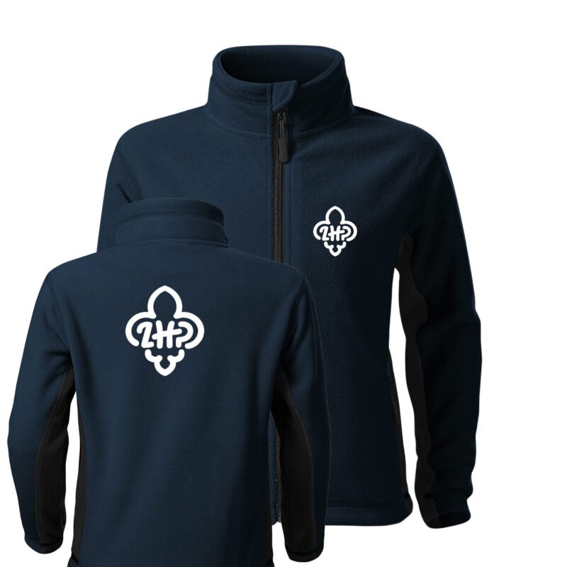 Frosty 527 Men's Fleece Sweatshirt 220g Personalized Fleece for ZHP and ZHR Scouts with a Permanent Print of Your Own Team/Squad Logo - Perfect for Camp, Hike, Rally and Scout Events - Scout Clothing Made to Order