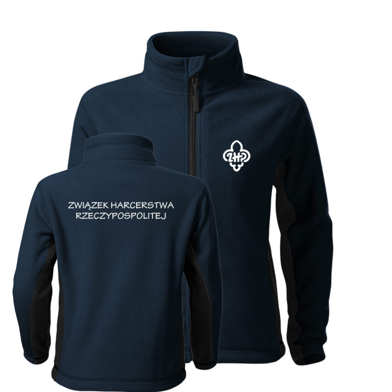 Frosty 527 Men's Fleece Sweatshirt 220g Personalized Fleece for ZHP and ZHR Scouts with a Permanent Print of Your Own Team/Squad Logo - Perfect for Camp, Hike, Rally and Scout Events - Scout Clothing Made to Order