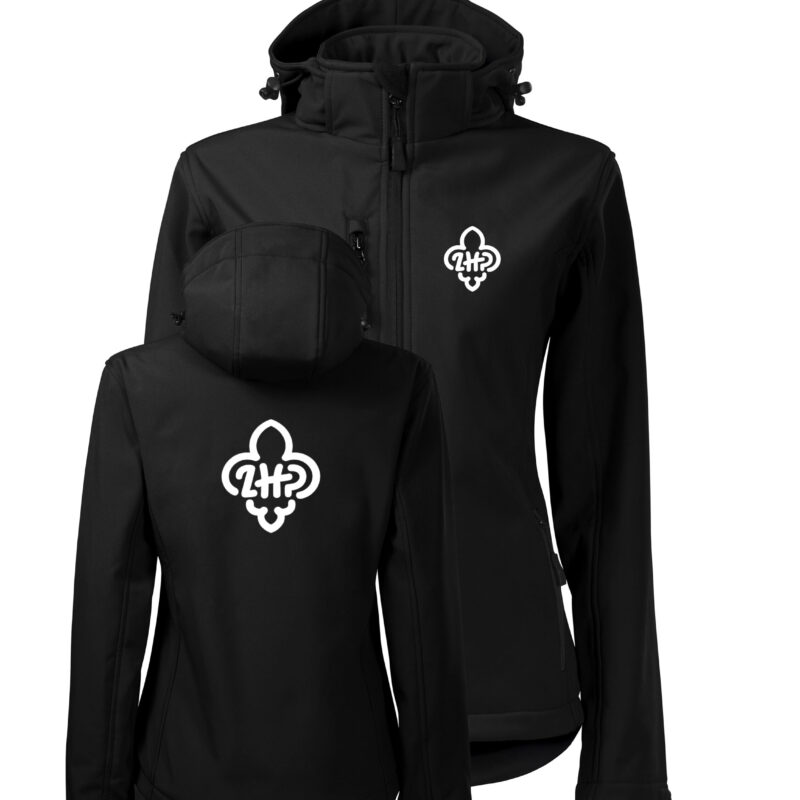 Women's Performance Softshell Jacket 521 300g Personalized Jacket for ZHP and ZHR Scouts with a Permanent Print of Your Own Team/Regiment Logo - Perfect for Camp, Hike, Rally and Scout Events - Scout Clothing Made to Order