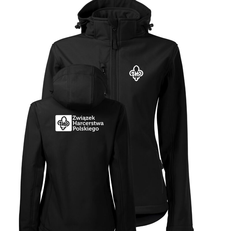 Women's Performance Softshell Jacket 521 300g Personalized Jacket for ZHP and ZHR Scouts with a Permanent Print of Your Own Team/Regiment Logo - Perfect for Camp, Hike, Rally and Scout Events - Scout Clothing Made to Order